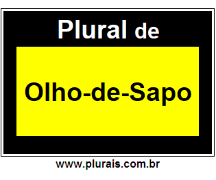 Plural de Olho-de-Sapo