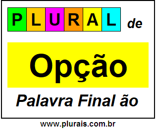 Plural de Opção