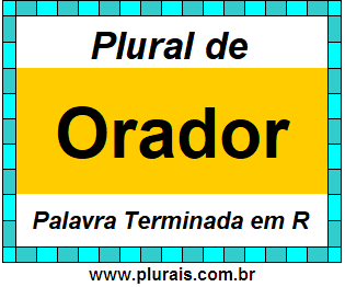 Plural de Orador