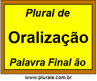 Plural de Oralização