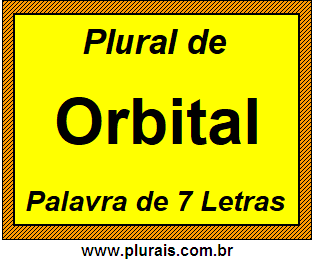Plural de Orbital