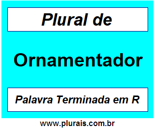 Plural de Ornamentador