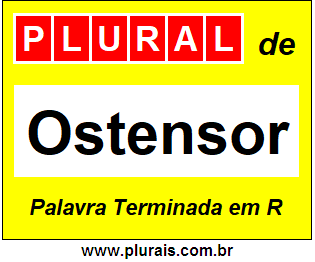 Plural de Ostensor