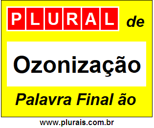 Plural de Ozonização