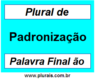 Plural de Padronização