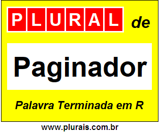 Plural de Paginador