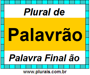 Plural de Palavrão