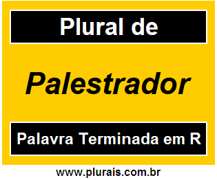 Plural de Palestrador