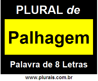 Plural de Palhagem