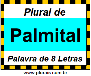 Plural de Palmital