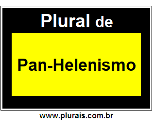 Plural de Pan-Helenismo