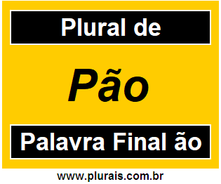 Plural de Pão