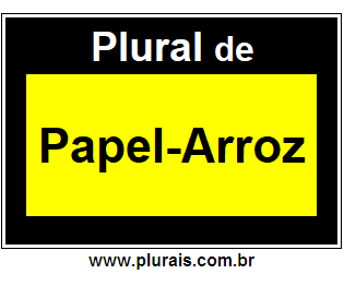 Plural de Papel-Arroz