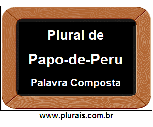 Plural de Papo-de-Peru