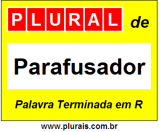 Plural de Parafusador