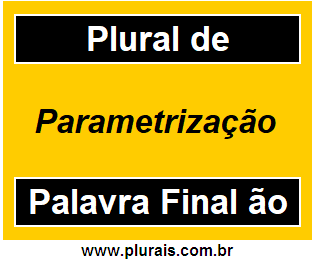 Plural de Parametrização