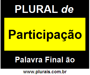 Plural de Participação