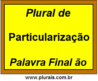 Plural de Particularização