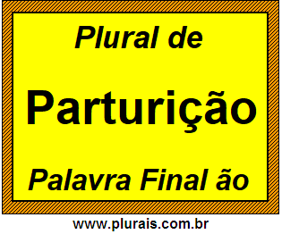 Plural de Parturição