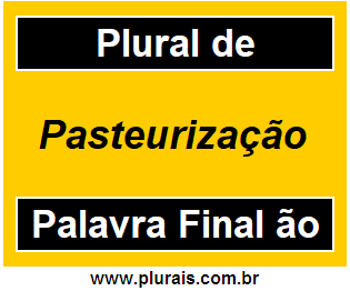 Plural de Pasteurização