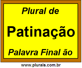 Plural de Patinação