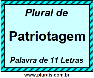 Plural de Patriotagem