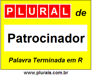 Plural de Patrocinador