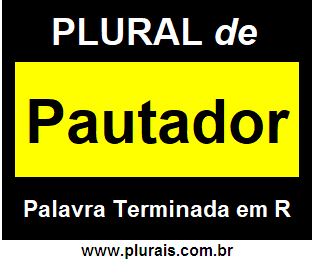 Plural de Pautador