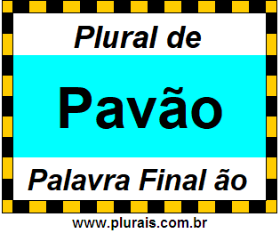 Plural de Pavão