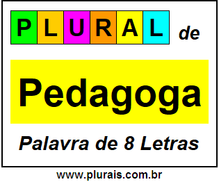 Plural de Pedagoga