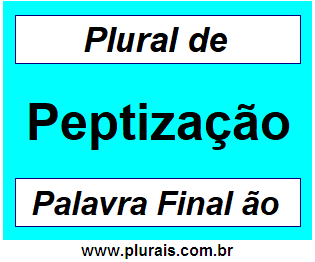 Plural de Peptização