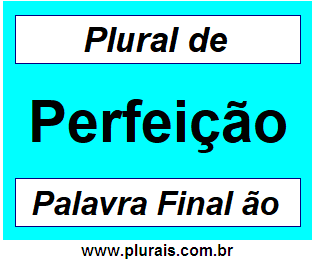 Plural de Perfeição