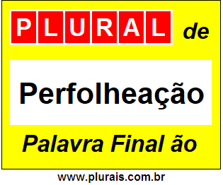 Plural de Perfolheação