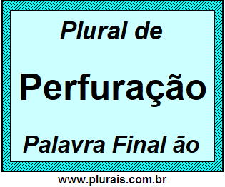 Plural de Perfuração