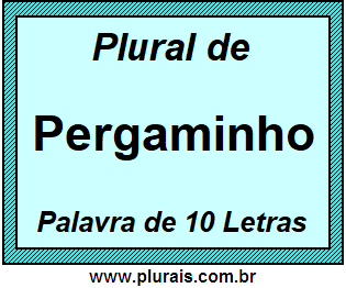 Plural de Pergaminho