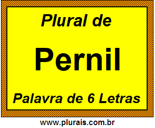 Plural de Pernil