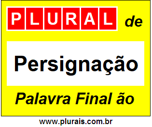 Plural de Persignação