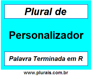 Plural de Personalizador