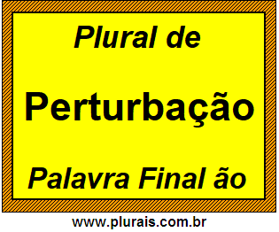 Plural de Perturbação