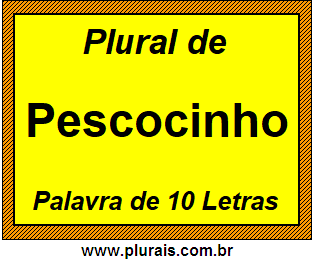 Plural de Pescocinho