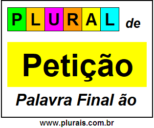 Plural de Petição