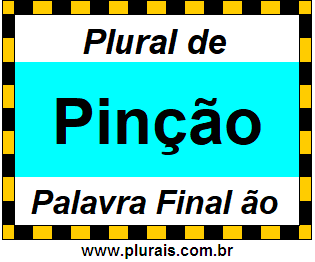 Plural de Pinção