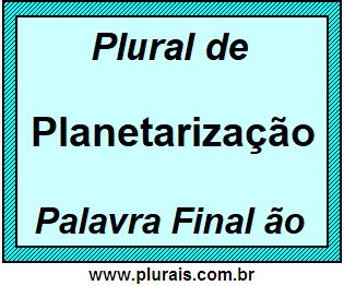 Plural de Planetarização