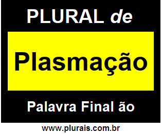 Plural de Plasmação