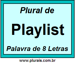 Plural de Playlist