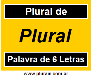 Plural de Plural