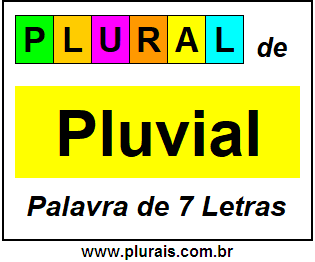 Plural de Pluvial