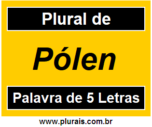 Plural de Pólen
