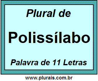 Plural de Polissílabo