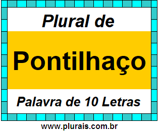 Plural de Pontilhaço